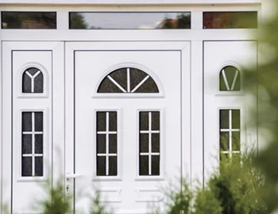 Μονόφυλλη πόρτα pvc